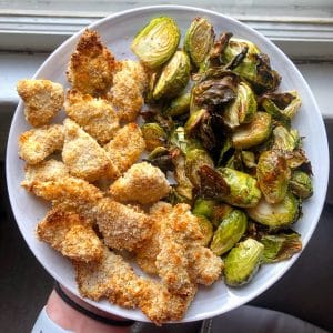 plate of chicken nuggets