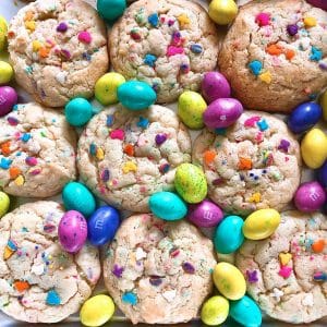 Birthday Cake Cookies (Funfetti Cake Mix Cookies) - Mae's Menu