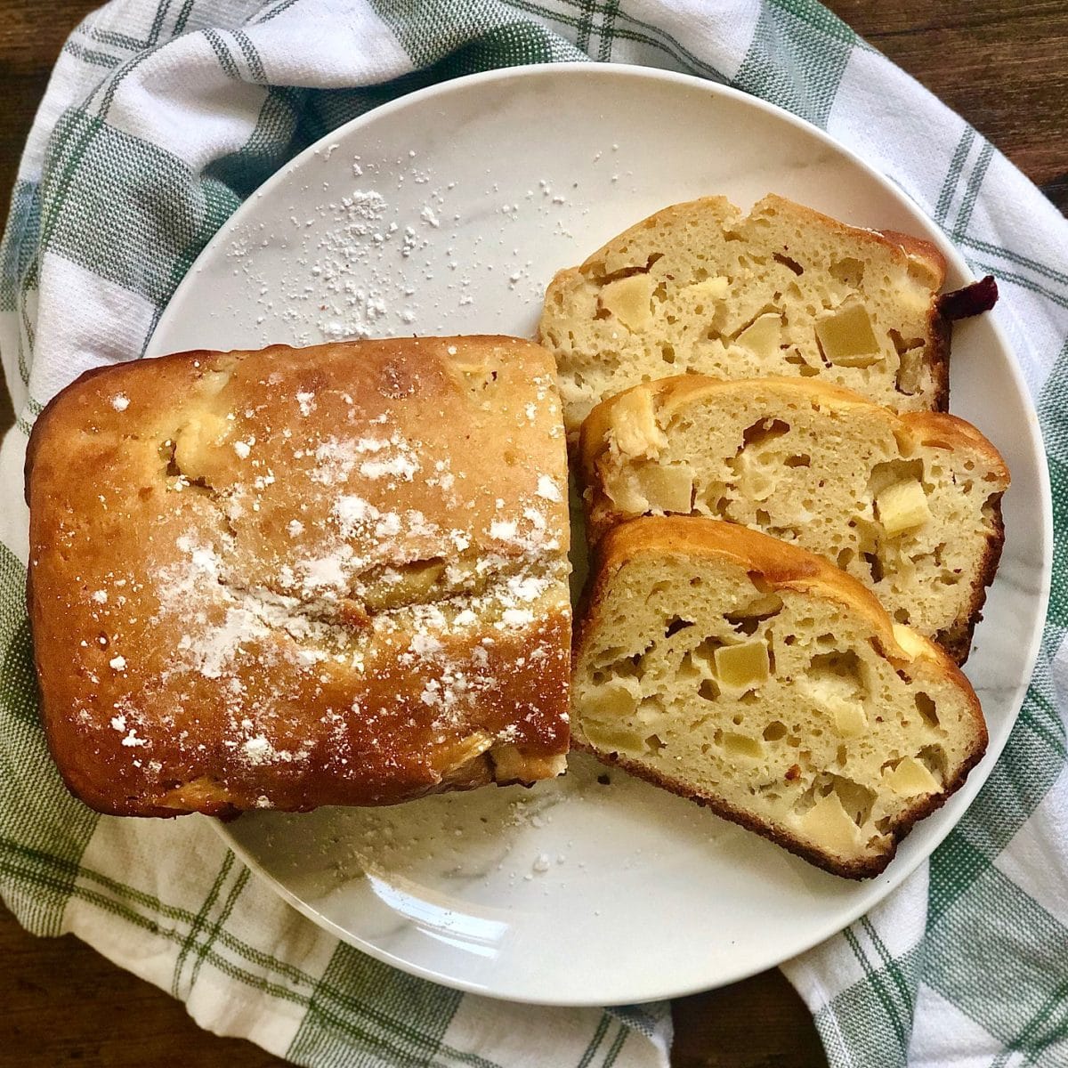 French Yogurt Cake with Apples Food By The Gram