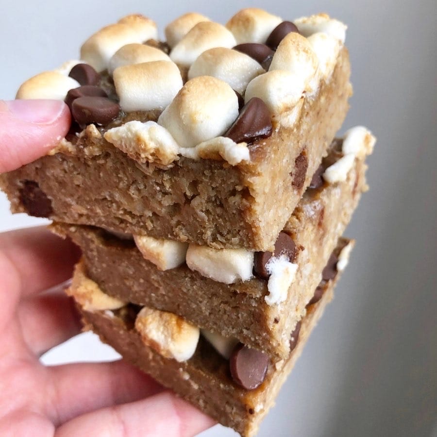 S'mores Banana Bars Food By The Gram
