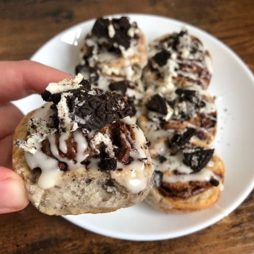 nutella oreo cinnamon buns