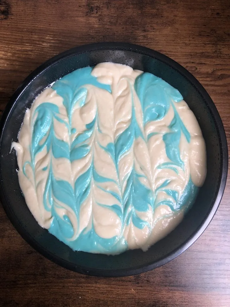 vanilla cake with raspberry buttercream