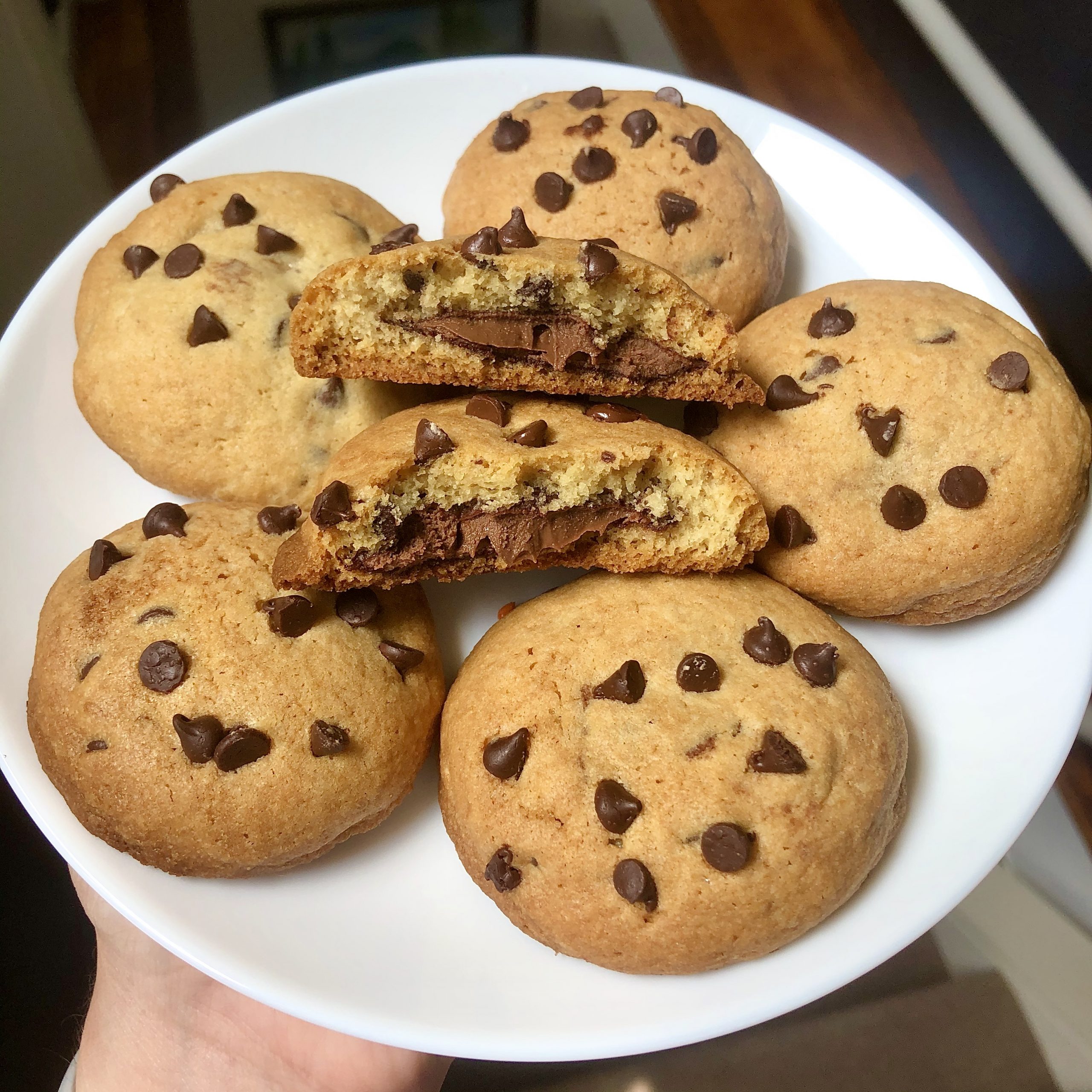 Nutella Stuffed Cookies