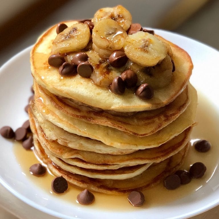 Greek yogurt pancakes with bananas