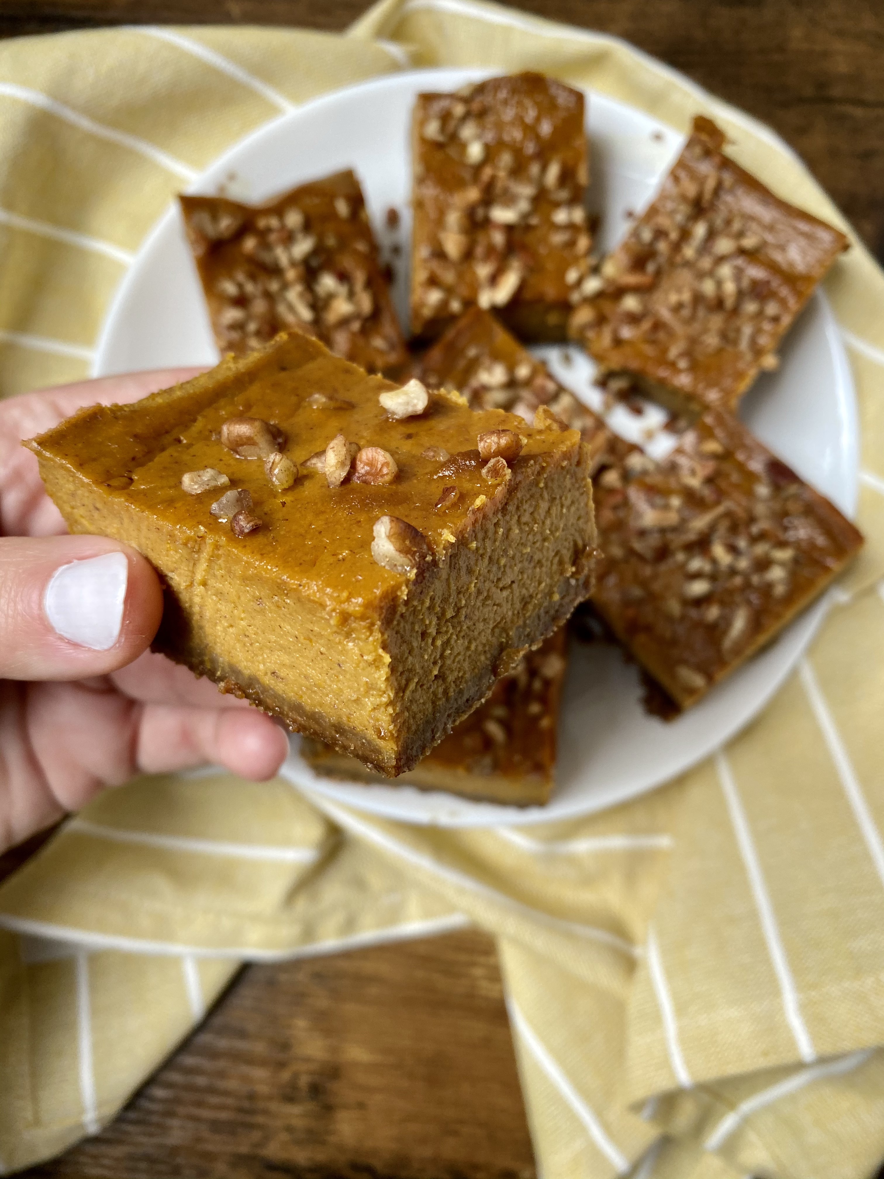 pumpkin gingersnap bars