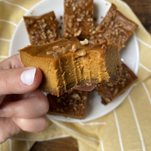 pumpkin gingersnap bars