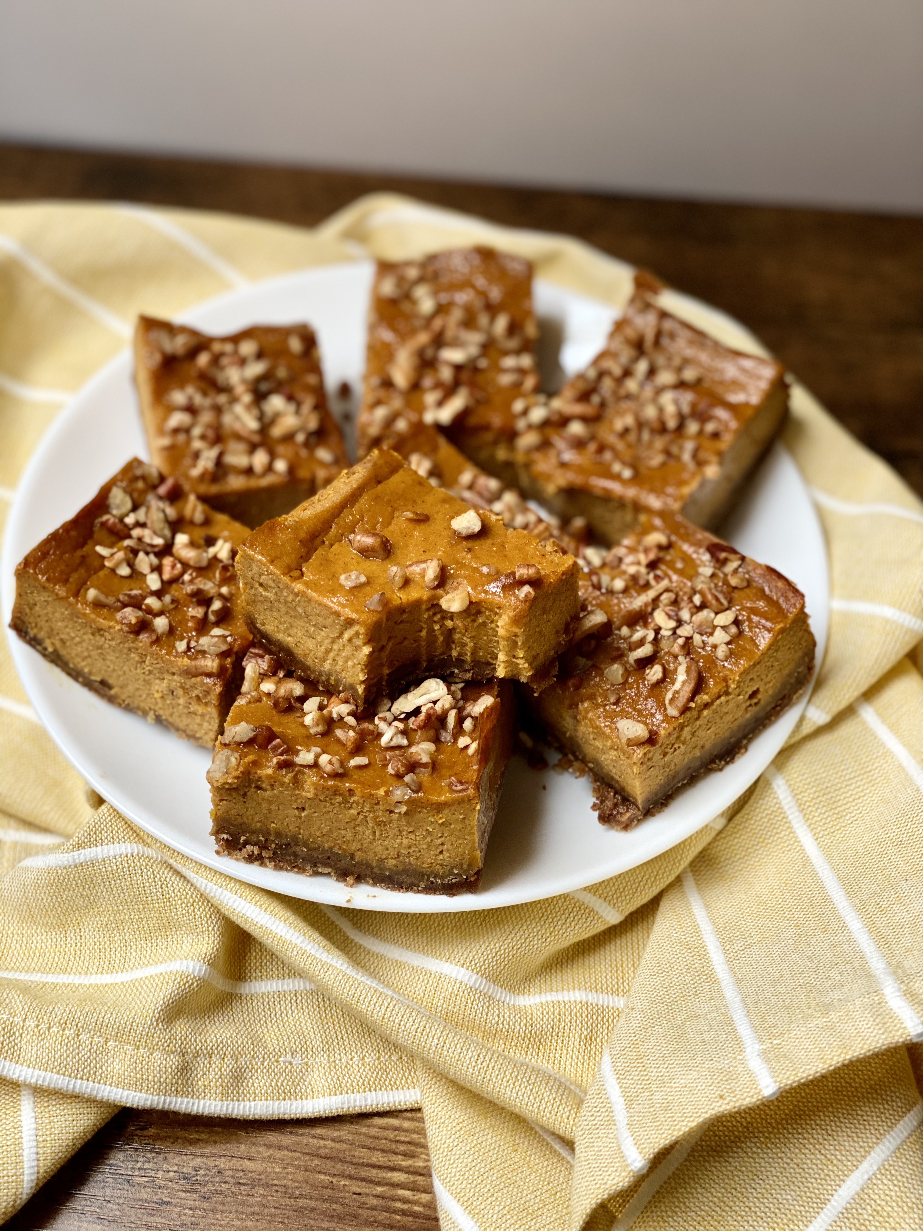 pumpkin gingersnap bars