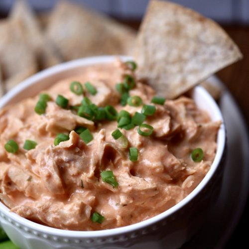 healthy buffalo chicken dip