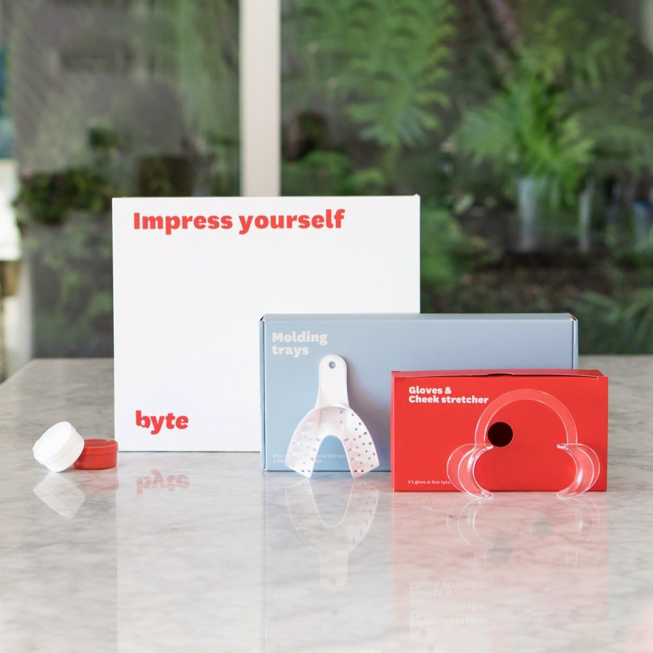 An impression kit for Byte Invisible Aligners.