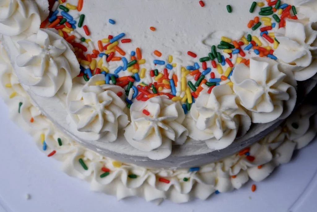 rainbow swirl cake