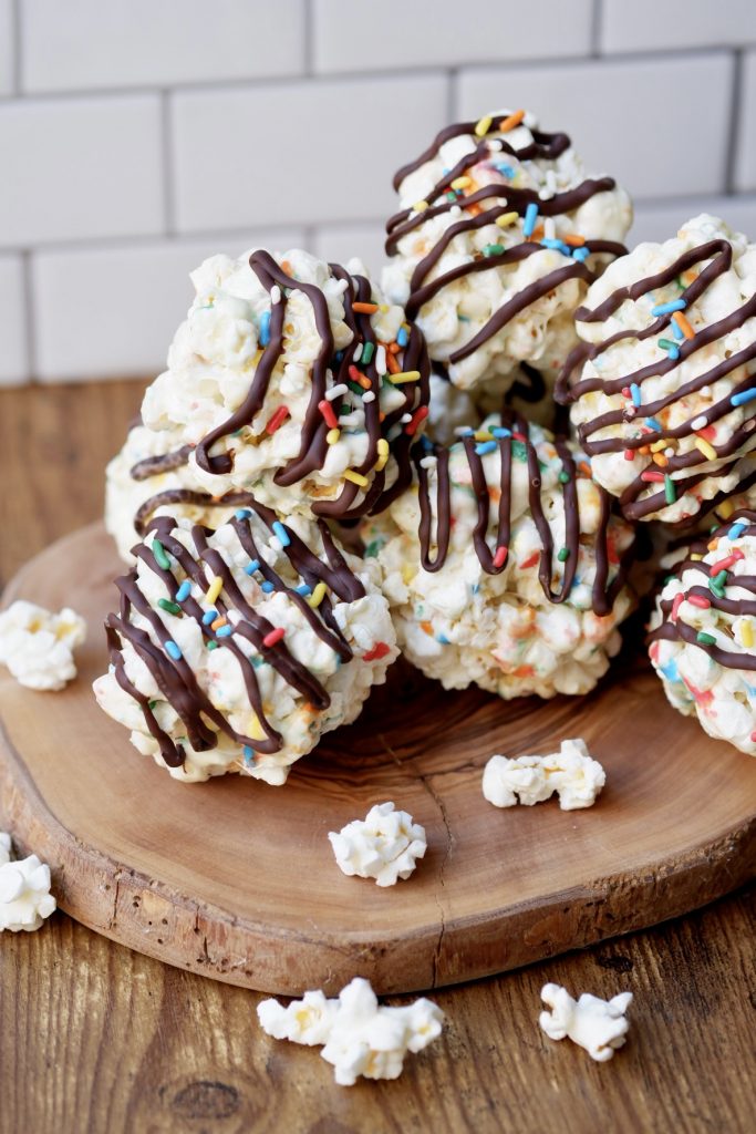 funfetti popcorn balls