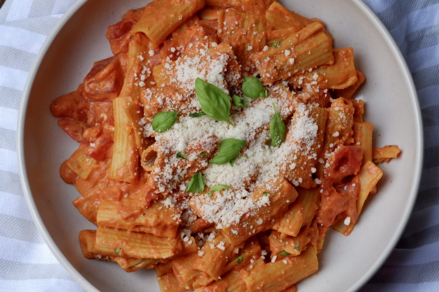 Healthy Rigatoni with Vodka Sauce Food By The Gram