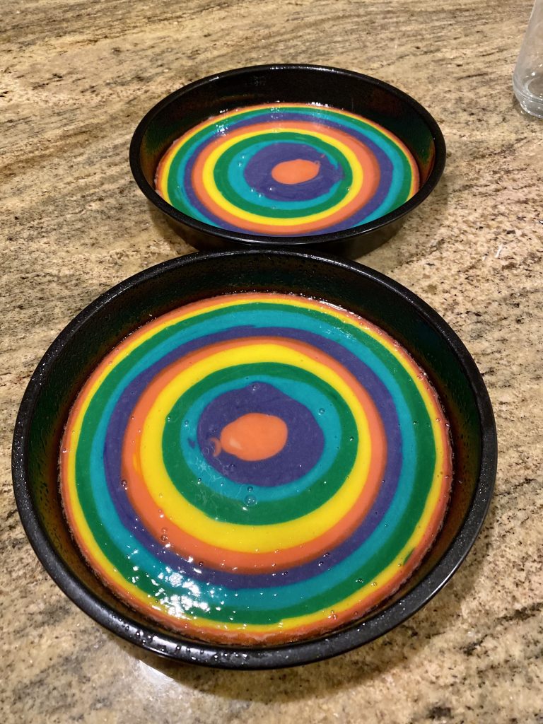 rainbow swirl cake