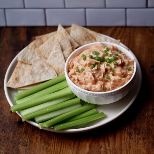 Healthy Buffalo Chicken Dip - Food By The Gram