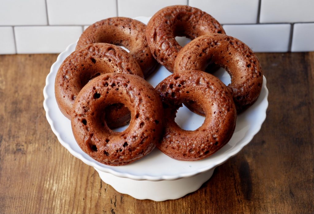 healthy double chocolate donuts