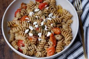 goat cheese pesto pasta