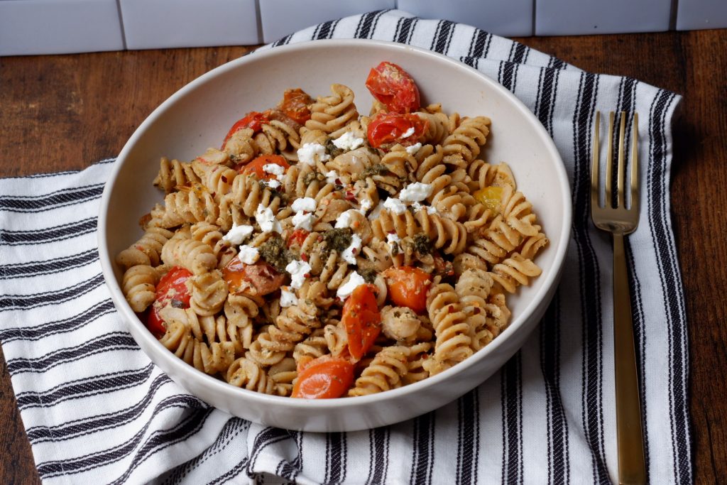 goat cheese pesto pasta