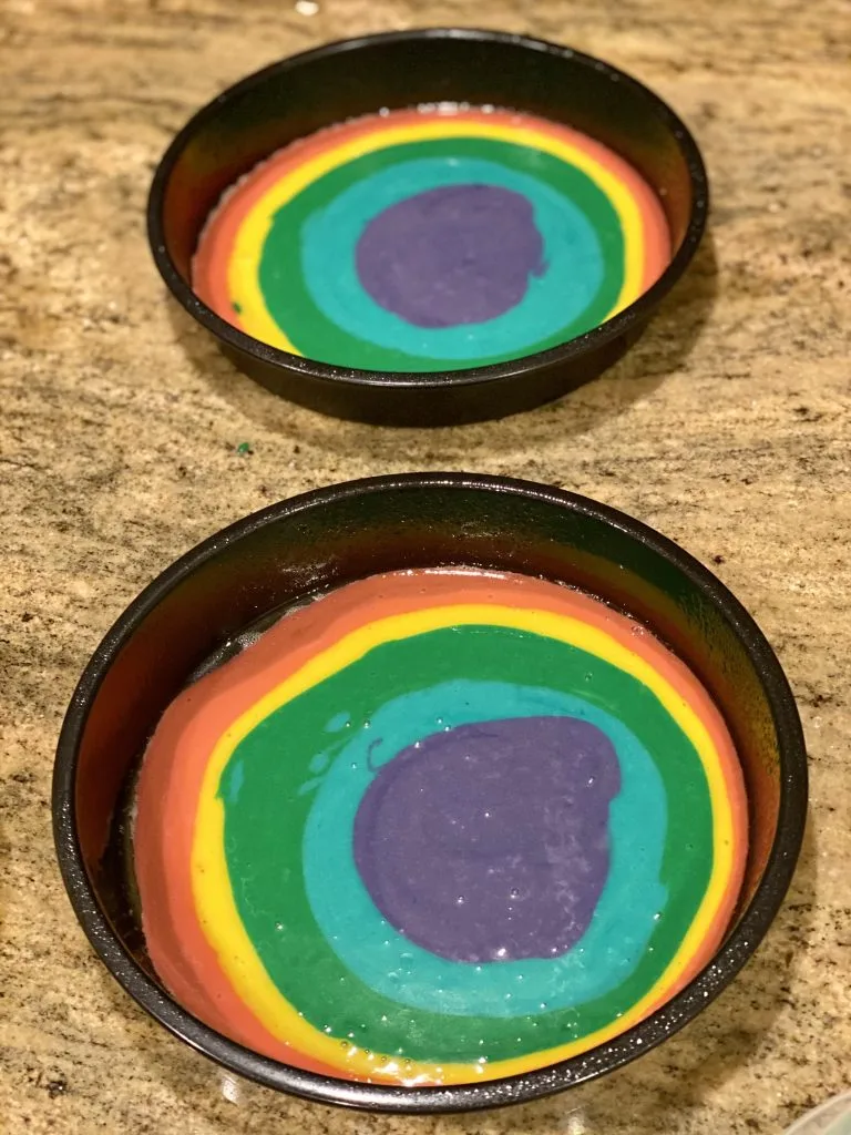rainbow swirl cake