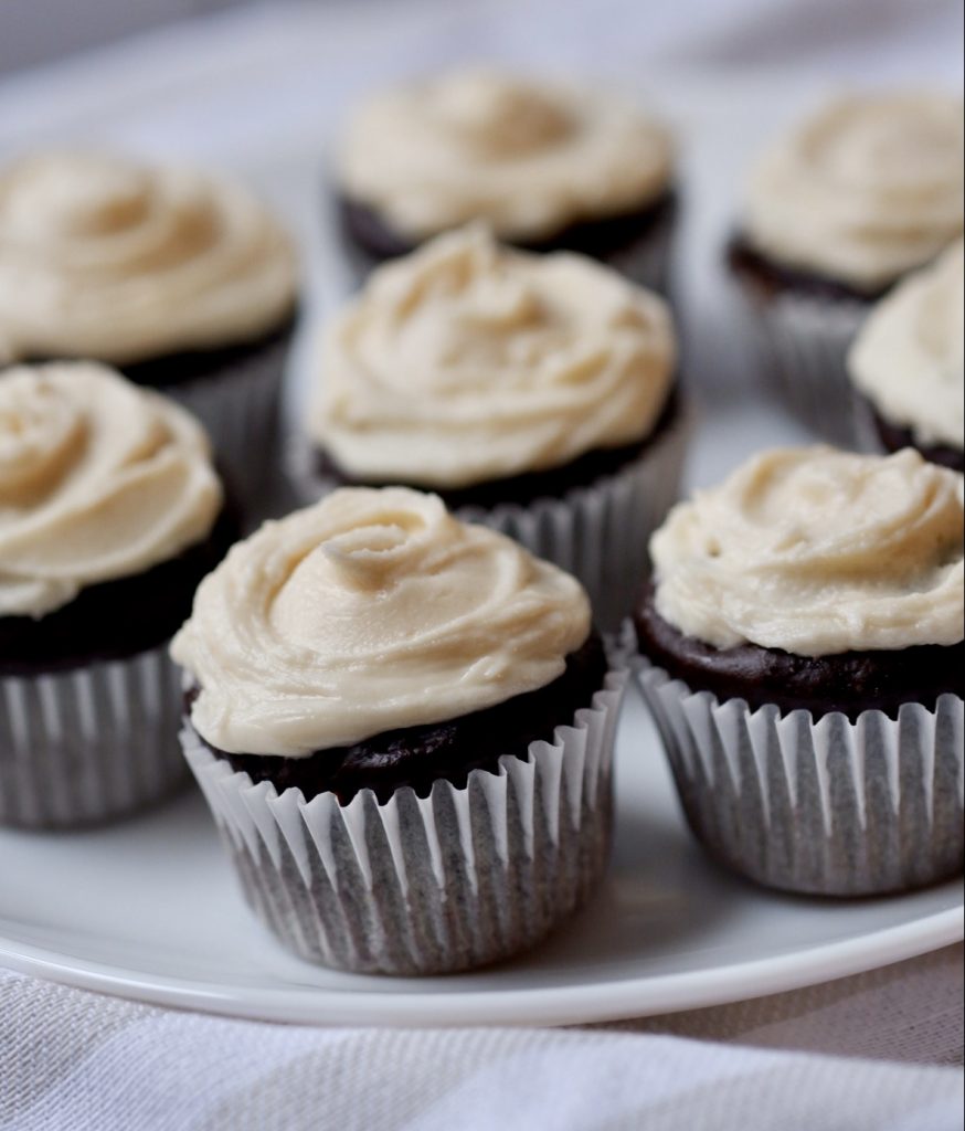 mini baileys chocolate cupcakes