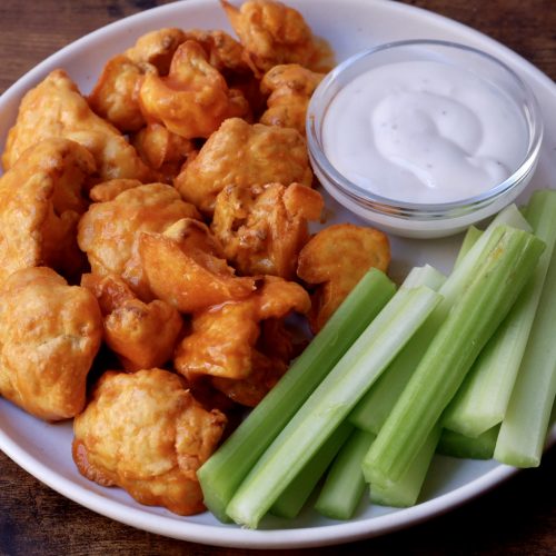 air fryer buffalo cauliflower