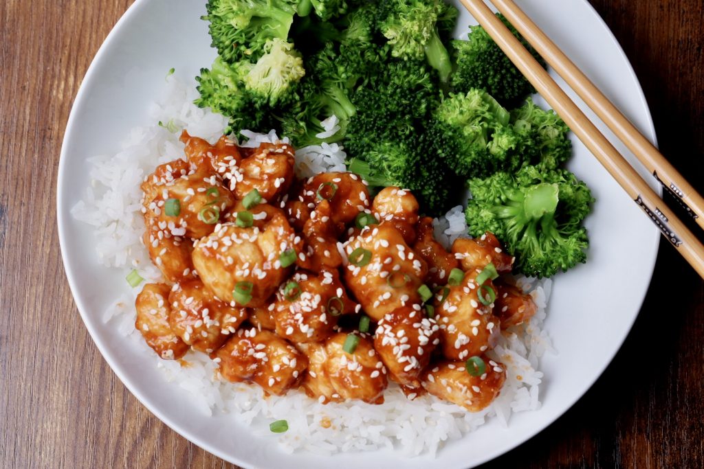 air fried sesame chicken