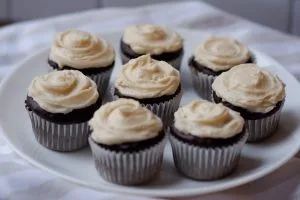 mini baileys chocolate cupcakes