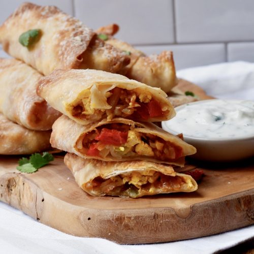 southwest breakfast egg rolls