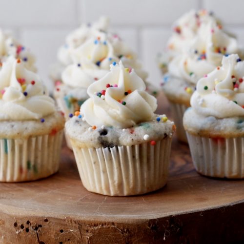 healthier funfetti cupcakes