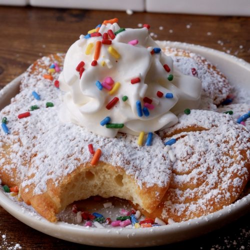 Red Velvet Funnel Cakes – Chef Jamika