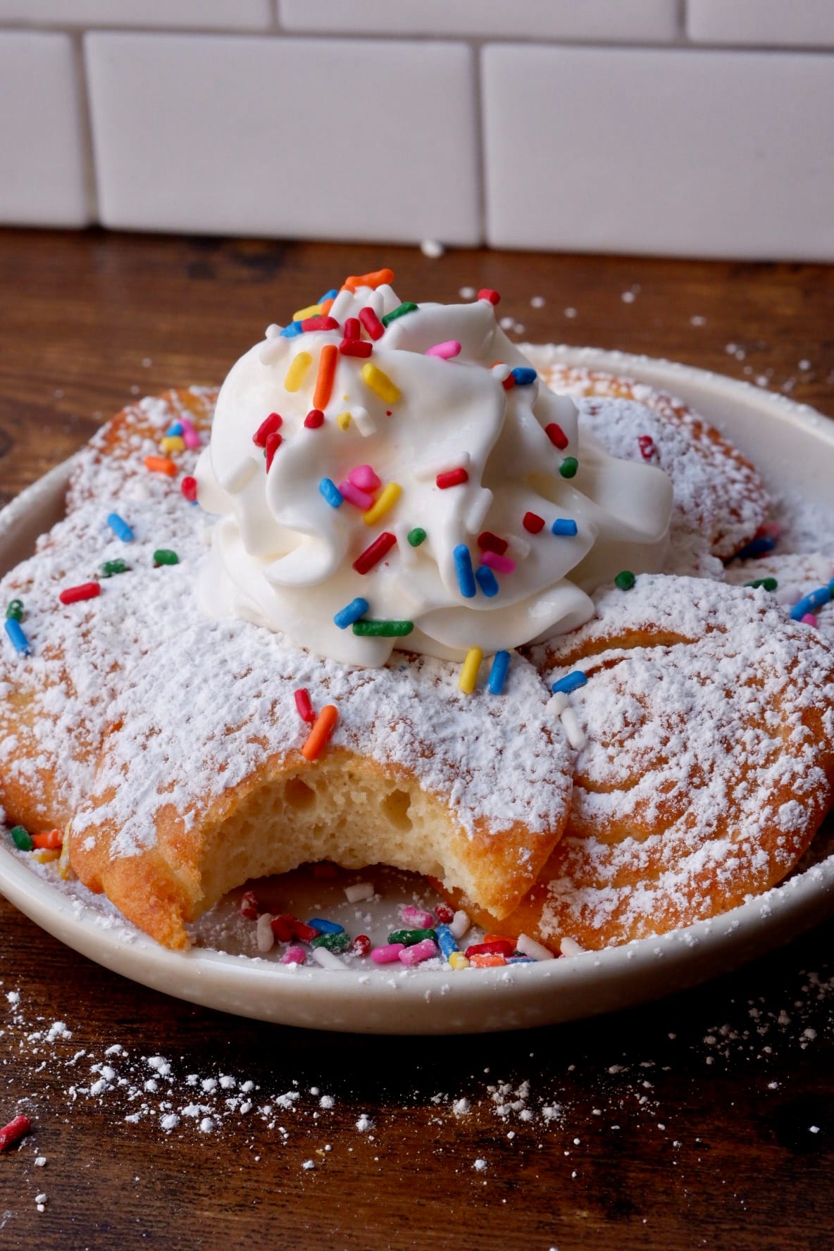 Air Fryer Funnel Cake Food By The Gram
