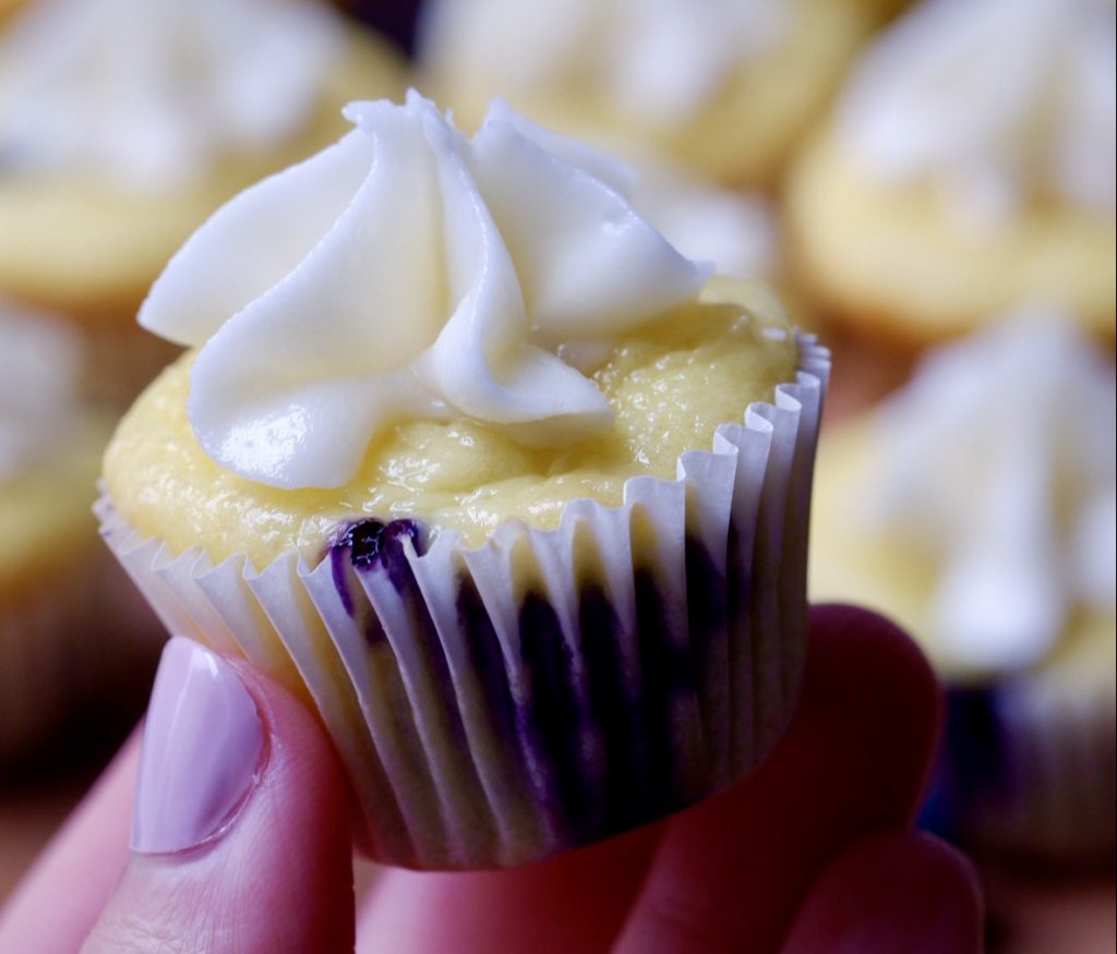 Light Lemon Blueberry Cupcakes