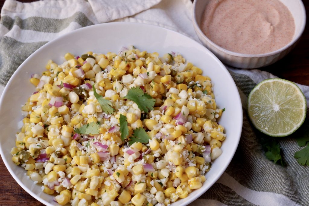 light mexican street corn