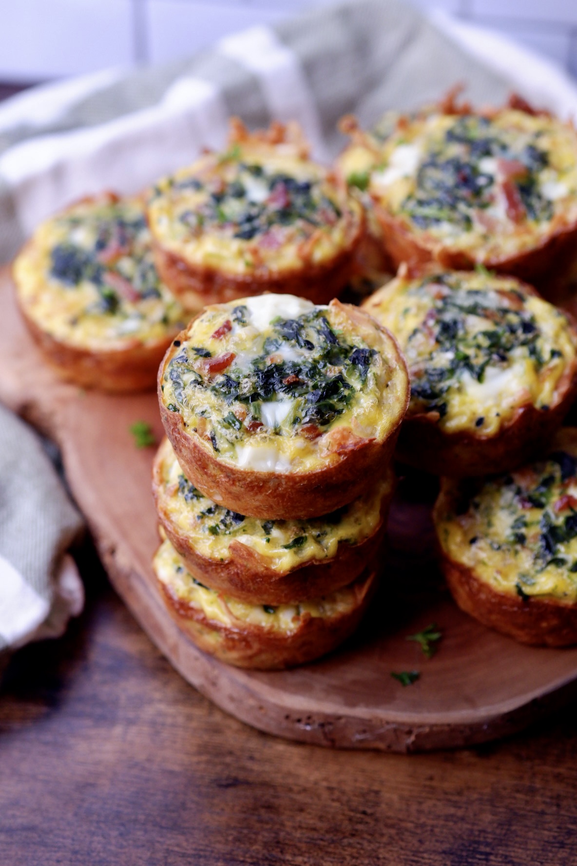 Mini Quiche with Hash Brown Crust - Food By The Gram
