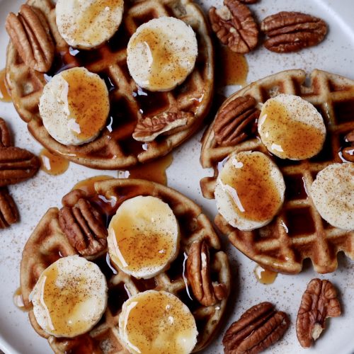 banana bread waffles