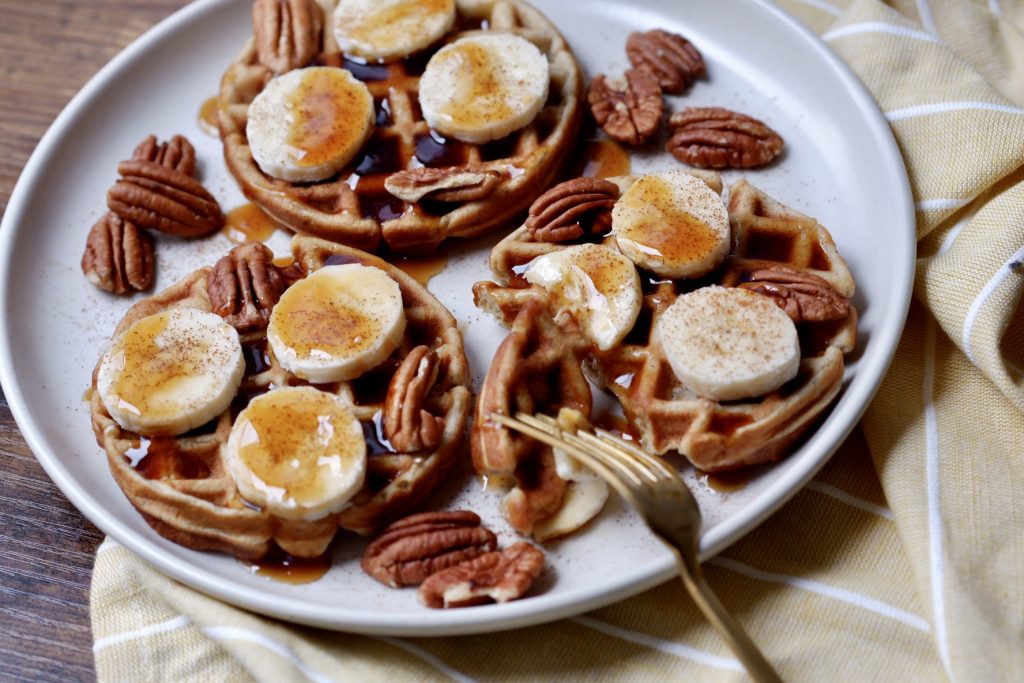 banana bread waffles