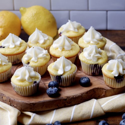 Light Lemon Blueberry Cupcakes