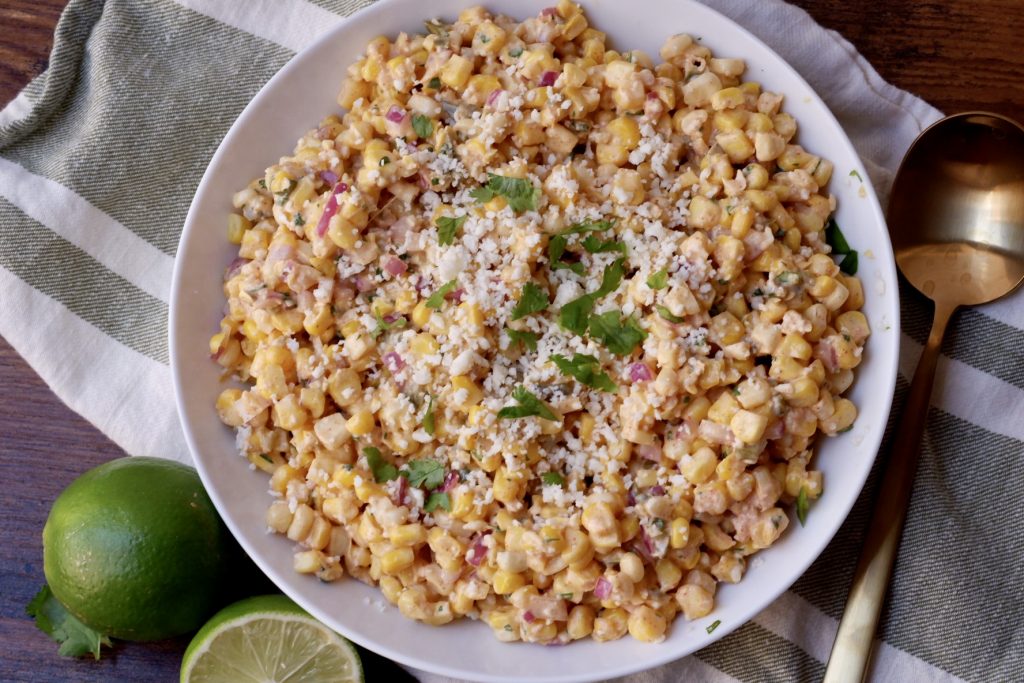 light mexican street corn