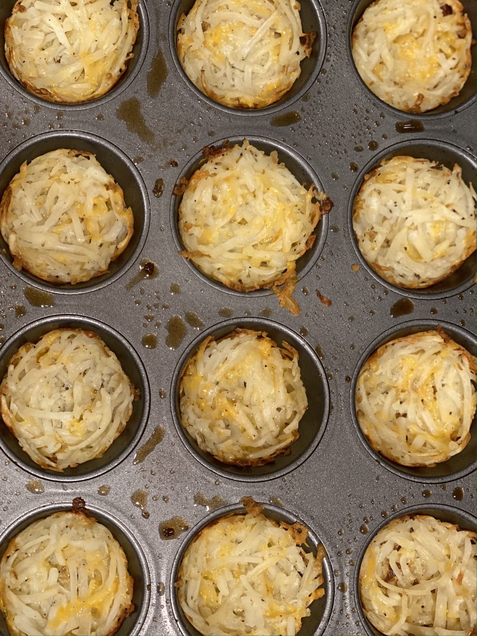 Mini Quiche with Hash Brown Crust Food By The Gram