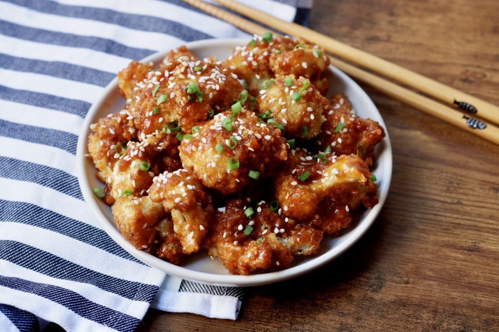 Air Fryer General Tso's Cauliflower Food By The Gram