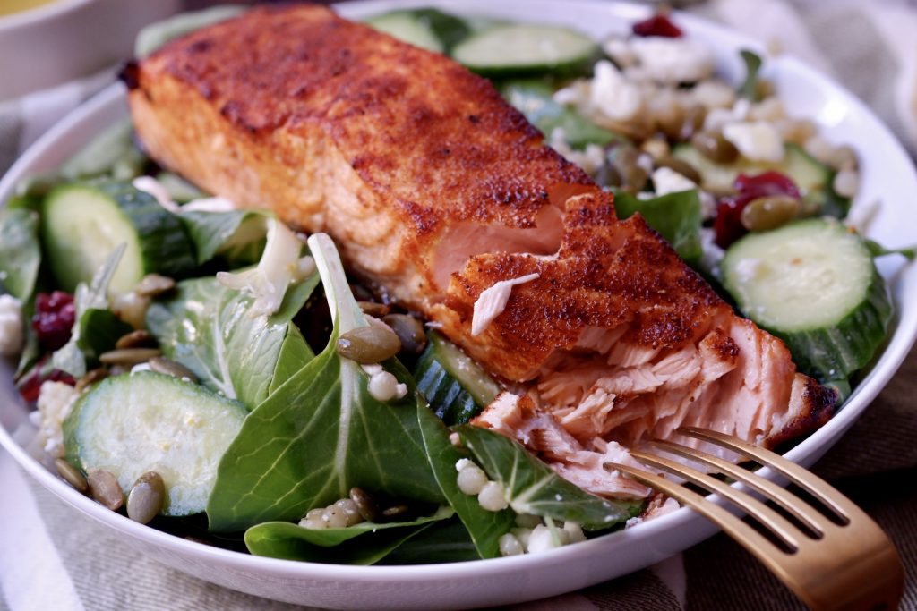 Mediterranean Salmon Salad