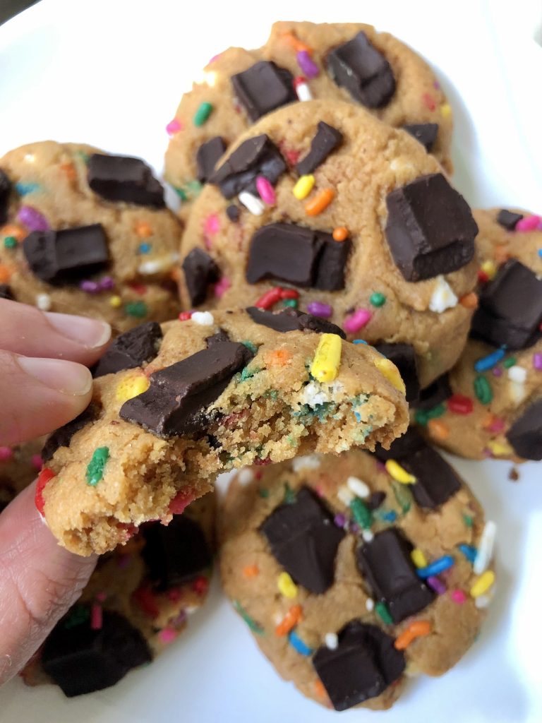 gluten free peanut butter chocolate chunk cookies