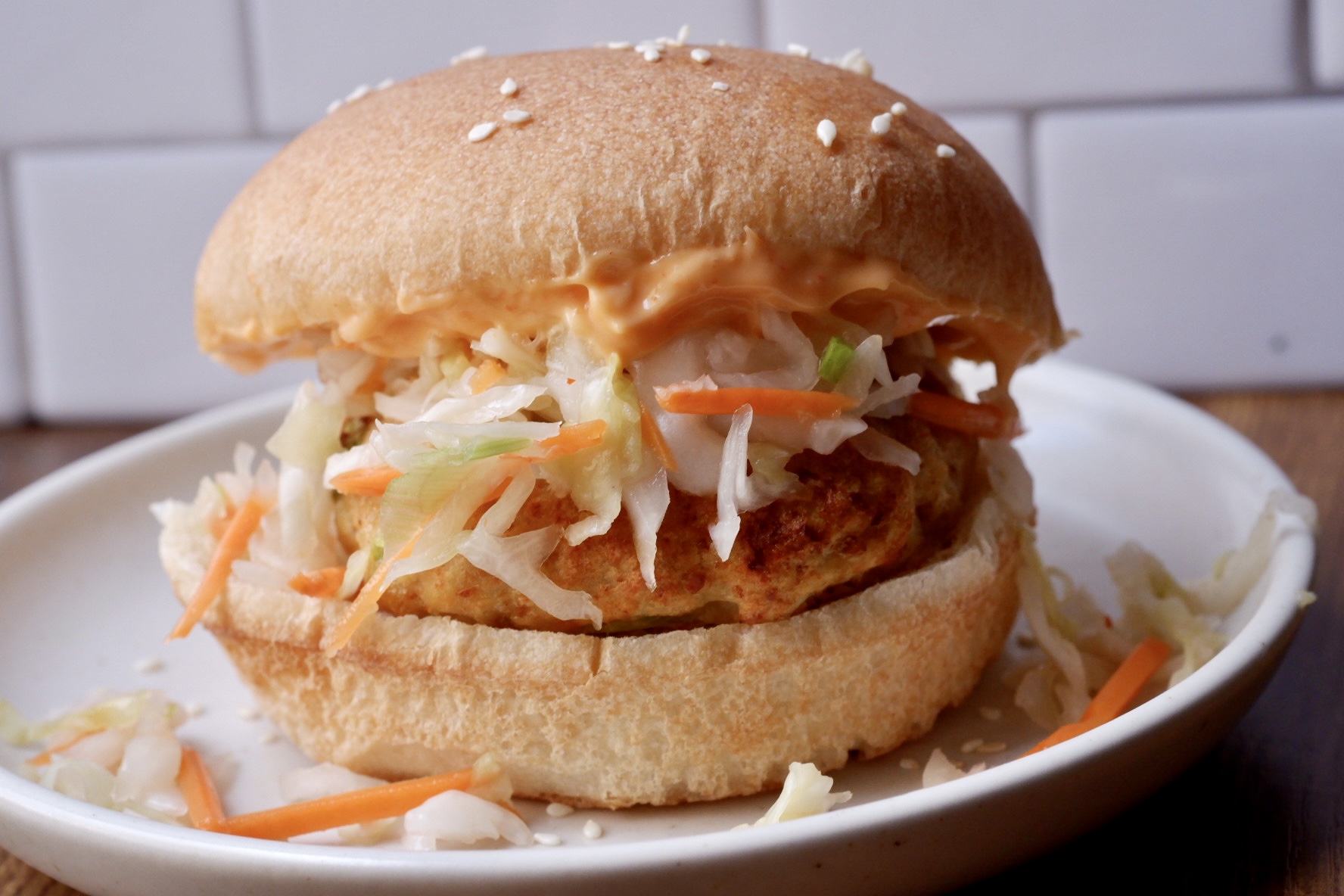 asian chicken burger