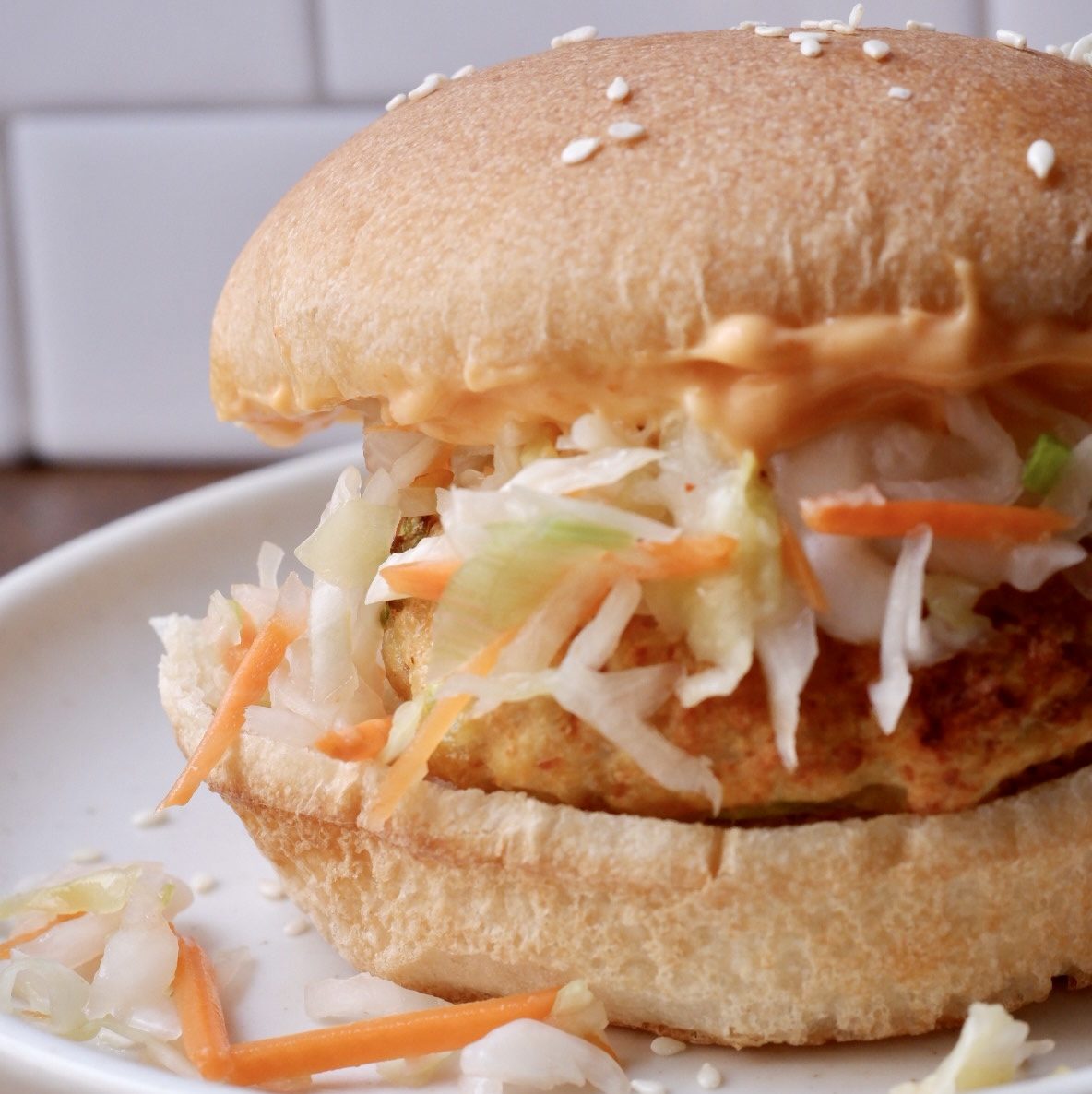 asian chicken burger