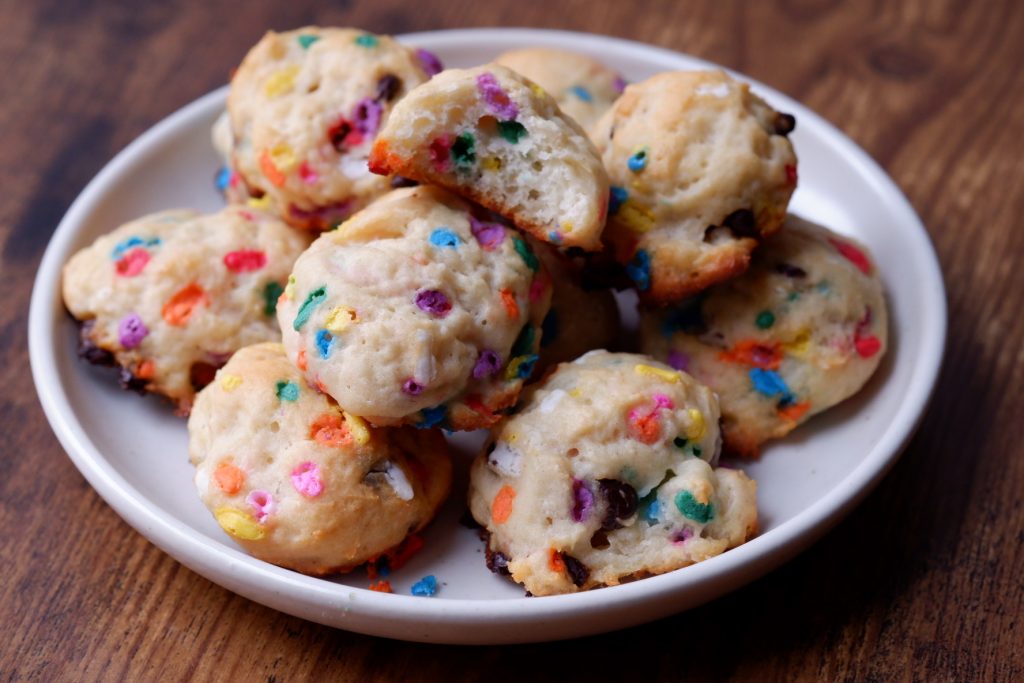 mini birthday cake scones