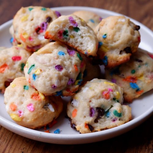 mini birthday cake scones