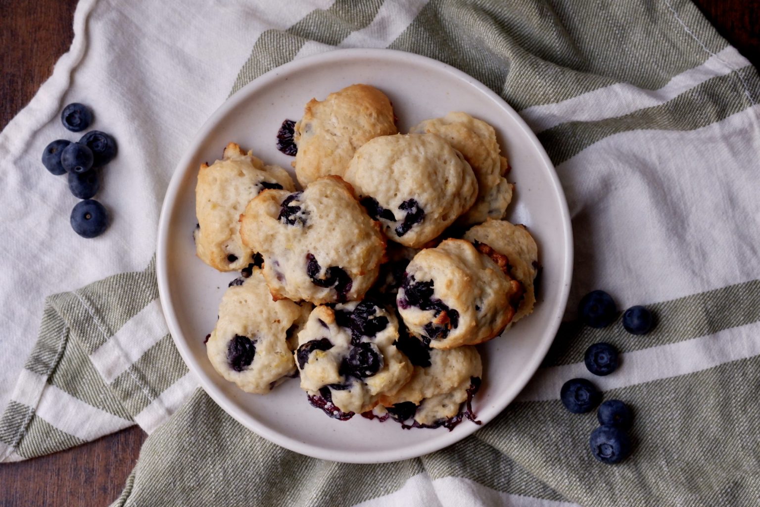 Healthy Mini Blueberry Lemon Scones - Food By The Gram