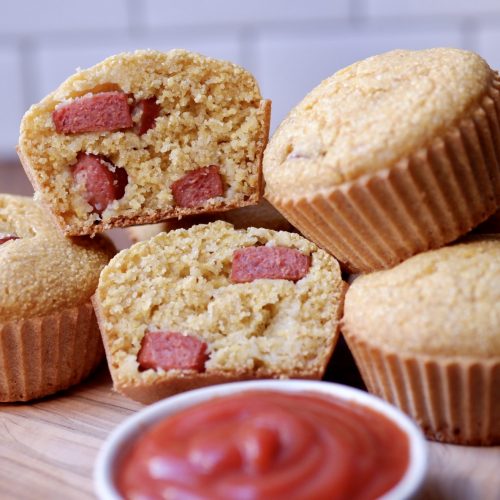 Healthy Corn Dog muffins