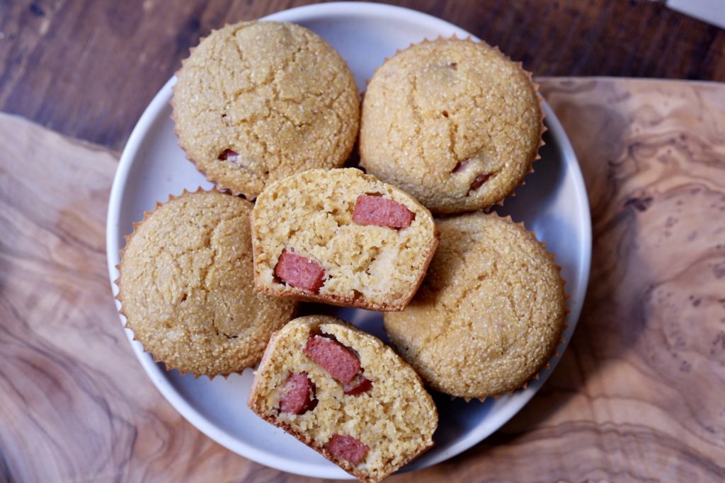 Healthy Corn Dog muffins