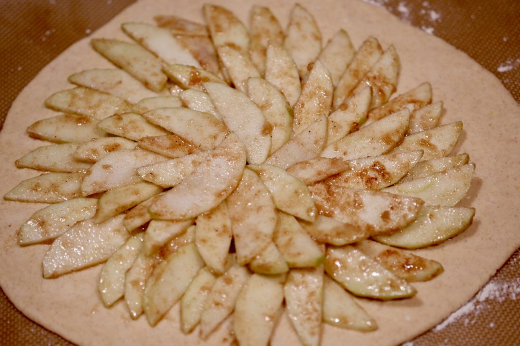healthy apple galette pre bake