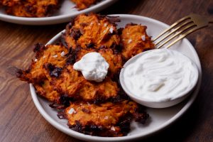 air fryer sweet potato latkes